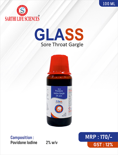 Glass Sore Throat Gargle