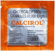 Calcirol 60K IU Cholecalciferol Sachet